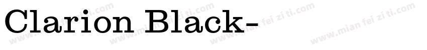 Clarion Black字体转换